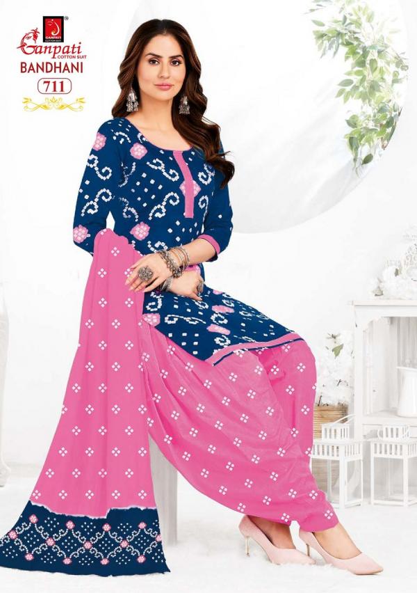 Ganpati Bandhani Vol-7 – Readymade Patiyala Suit